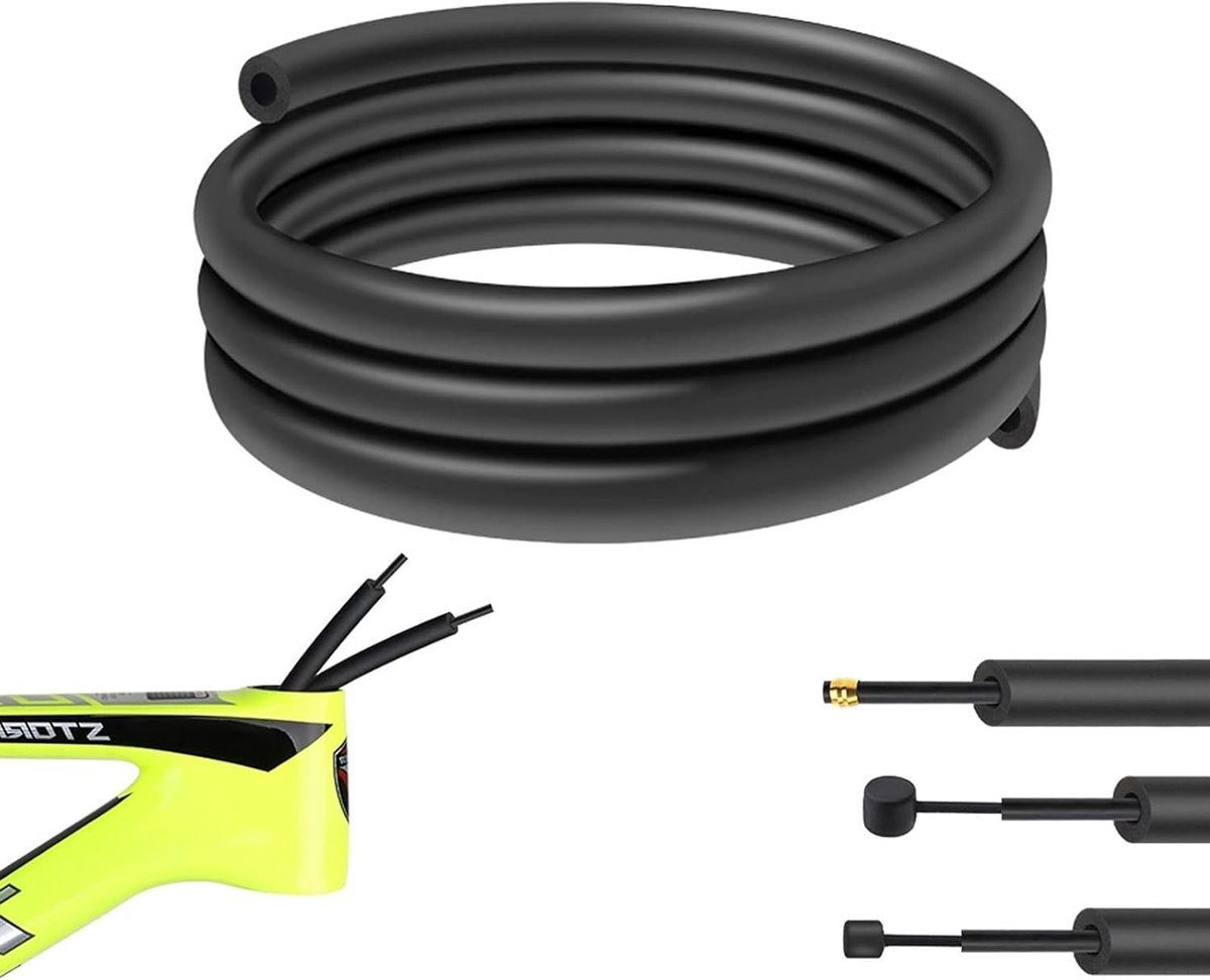 Schuimrubberen ommanteling voor fietsframe, geluidsisolerend en trillingsdempend, ideaal voor mountainbikes en racefietsen, bescherming van kabels en duurzaamheid, 1,6