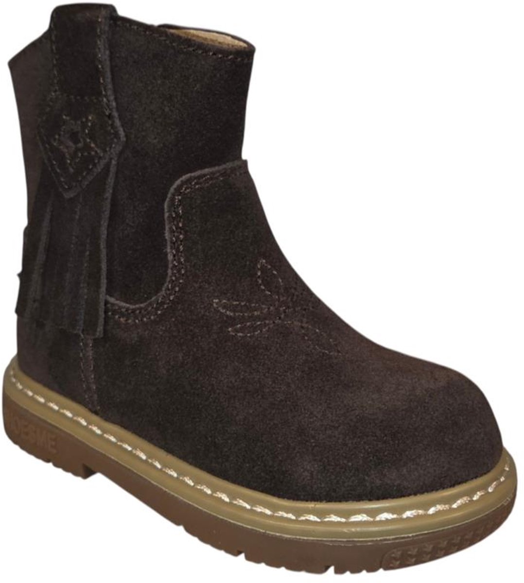 Shoesme Bc26w004 Laarzen - Suède - Meisjes - Bruin - Maat 28