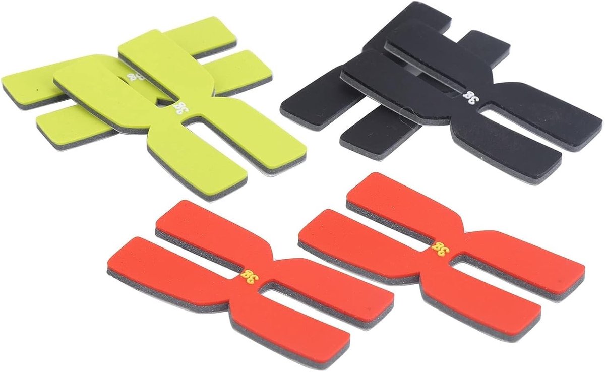 Gewicht Balans Strips voor Tennisrackets - 6 Stuks H Type Silicone Set voor Optimale Balans en Controle
