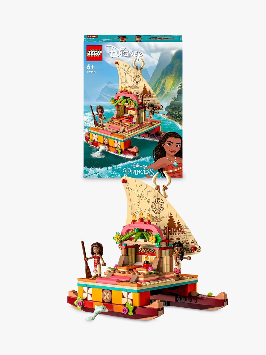 Bol.com LEGO 43210 Disney Princess Vaiana’s ontdekkingsboot, Bouwbaar Speelgoed met Minipoppetjes aanbieding