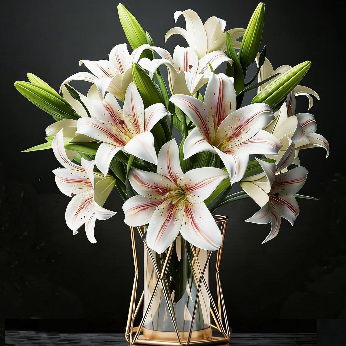 Kunstbloemen - Set van 6 - PVC