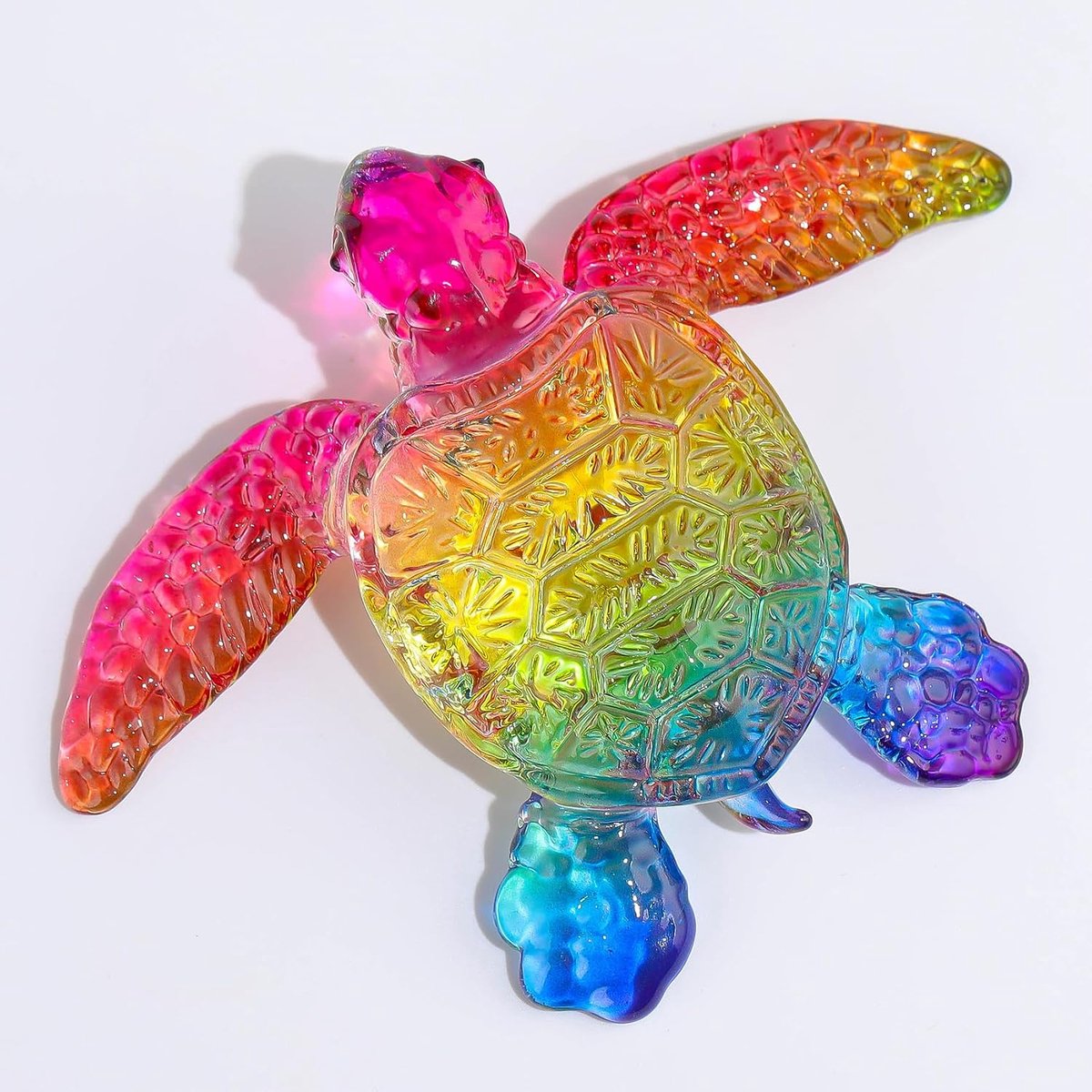Schildpadbeeld - Kristalglas - Handgemaakt