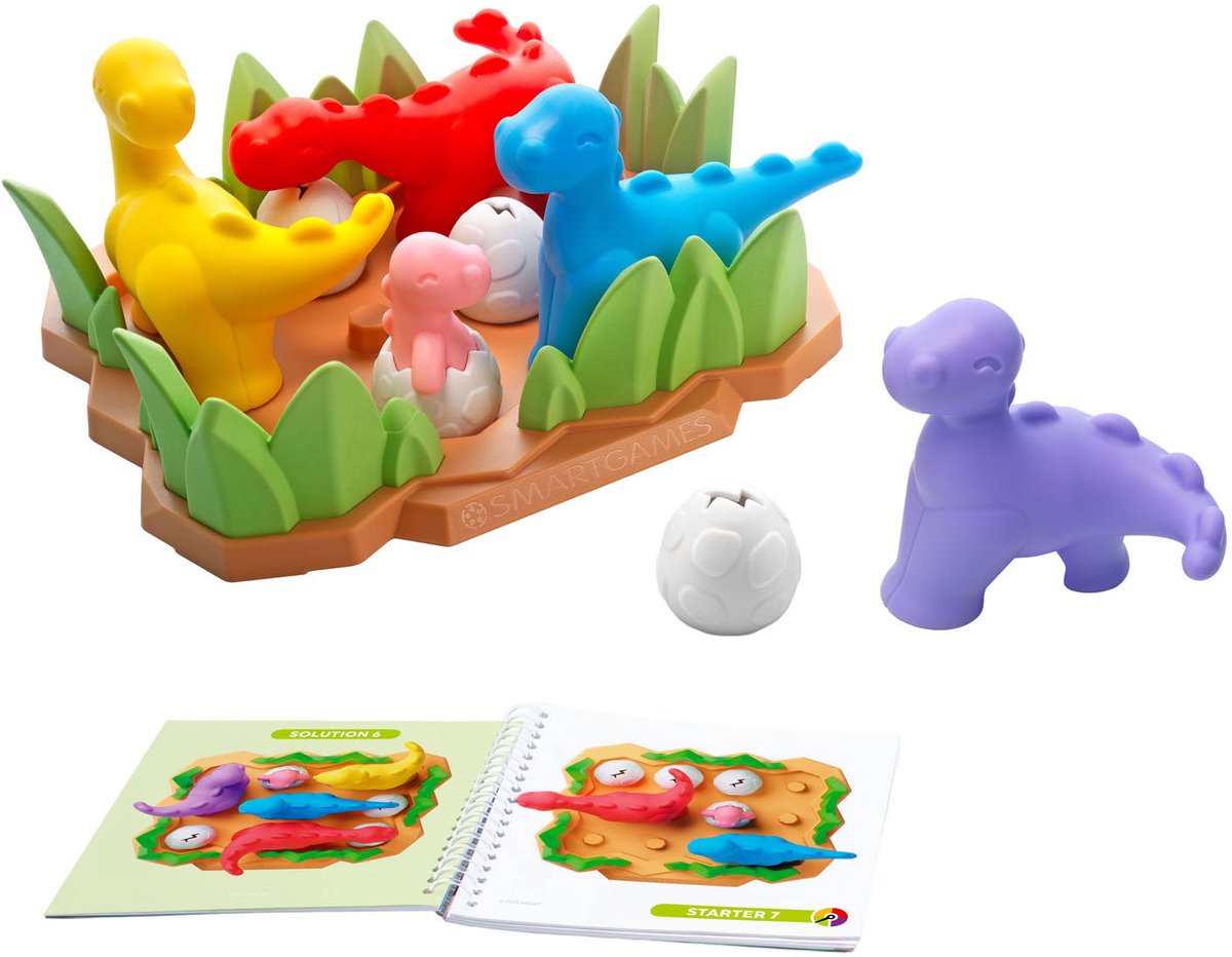 SmartGames Tiptoe Dino - 3D Logisch Denkspel - 48 Educatieve Puzzelopdrachten - Solospel voor Kleuters & Jonge Kinderen - Vanaf 4 Jaar — cadeau in Spellen & Speelgoed - foto 5