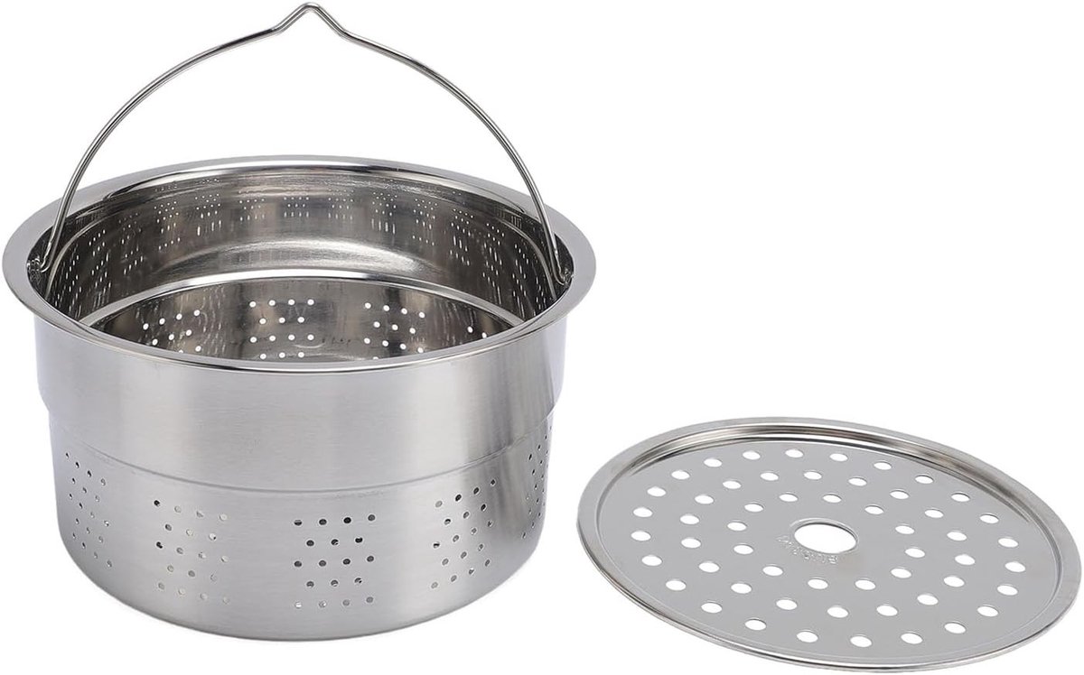 Stoompan voor Keukenwerkers - RVS Stoommand voor Gezond Koken en Stomen van Groenten en Vis