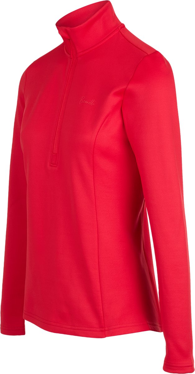 Brunotti Heronne Snow Fleece Dames True Fleece Vest Wintersport Kleding Tricot Fleece Rood