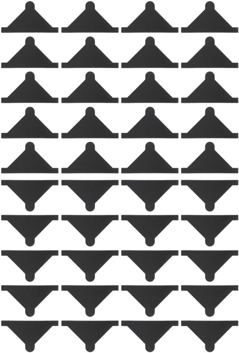 40 Stuks Zwarte Hoekbeschermers - Driehoekige Tafelhoek Covers voor Meubels, Veiligheidsbescherming voor Kinderen en Dieren, Geschikt voor Tafelranden en Kasten