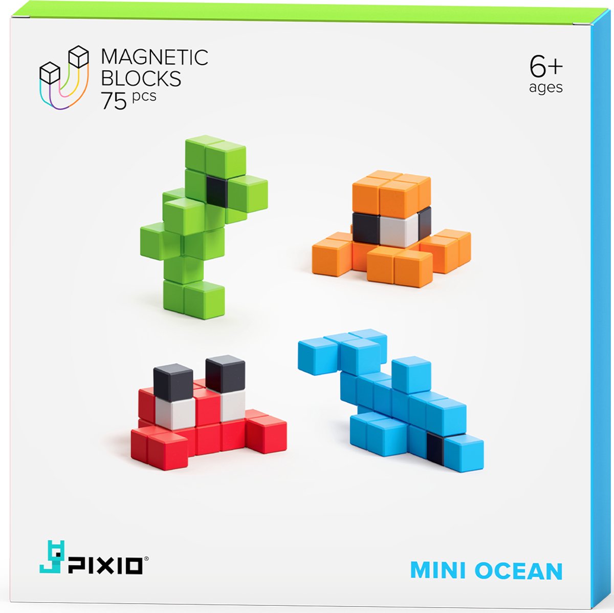 Pixio | Magnetische Blokken Story Series Mini Ocean 75 Stuks