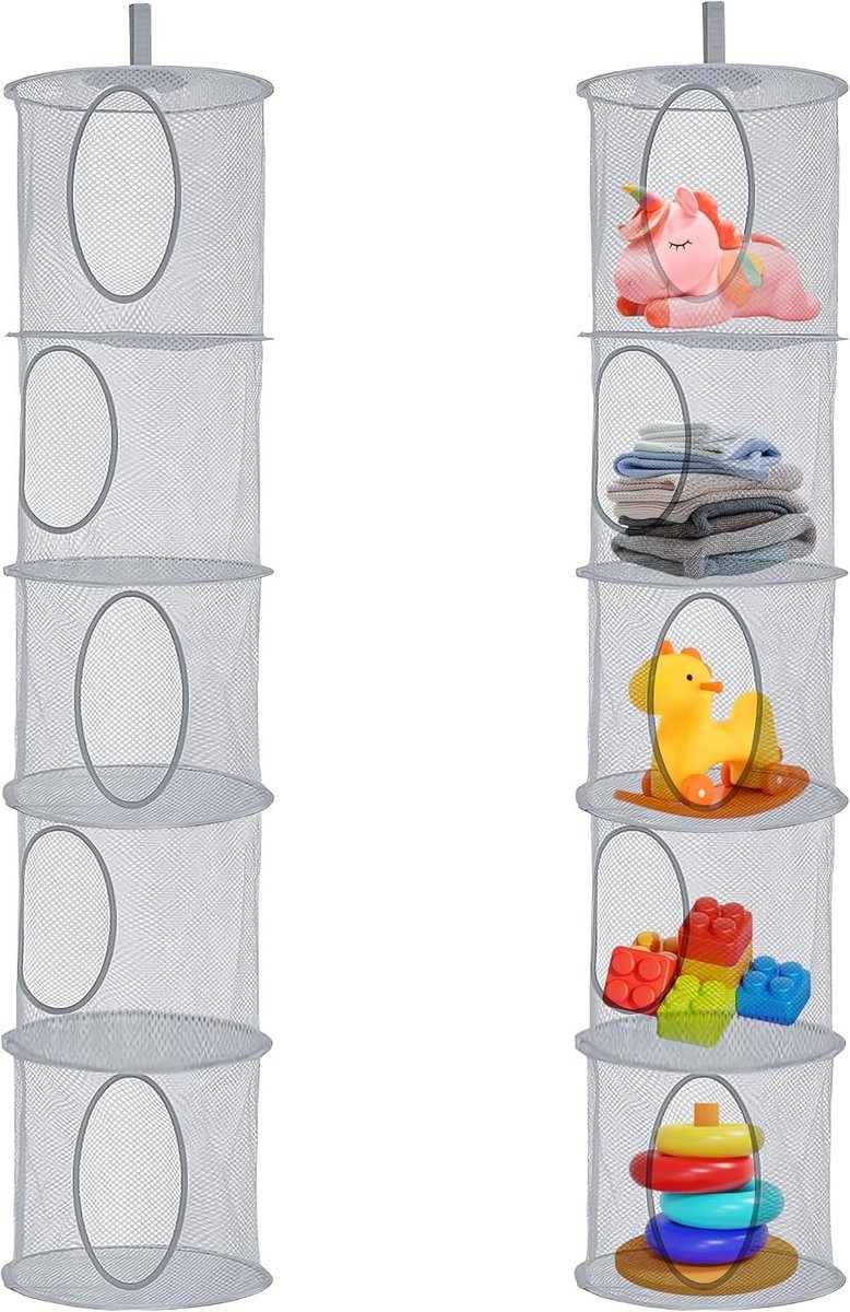 Opbergmand voor Knuffeldieren - Decoratieve Toy Box voor Kinderen - Ruimtebesparende Oplossing voor Speelgoed en Organisatie