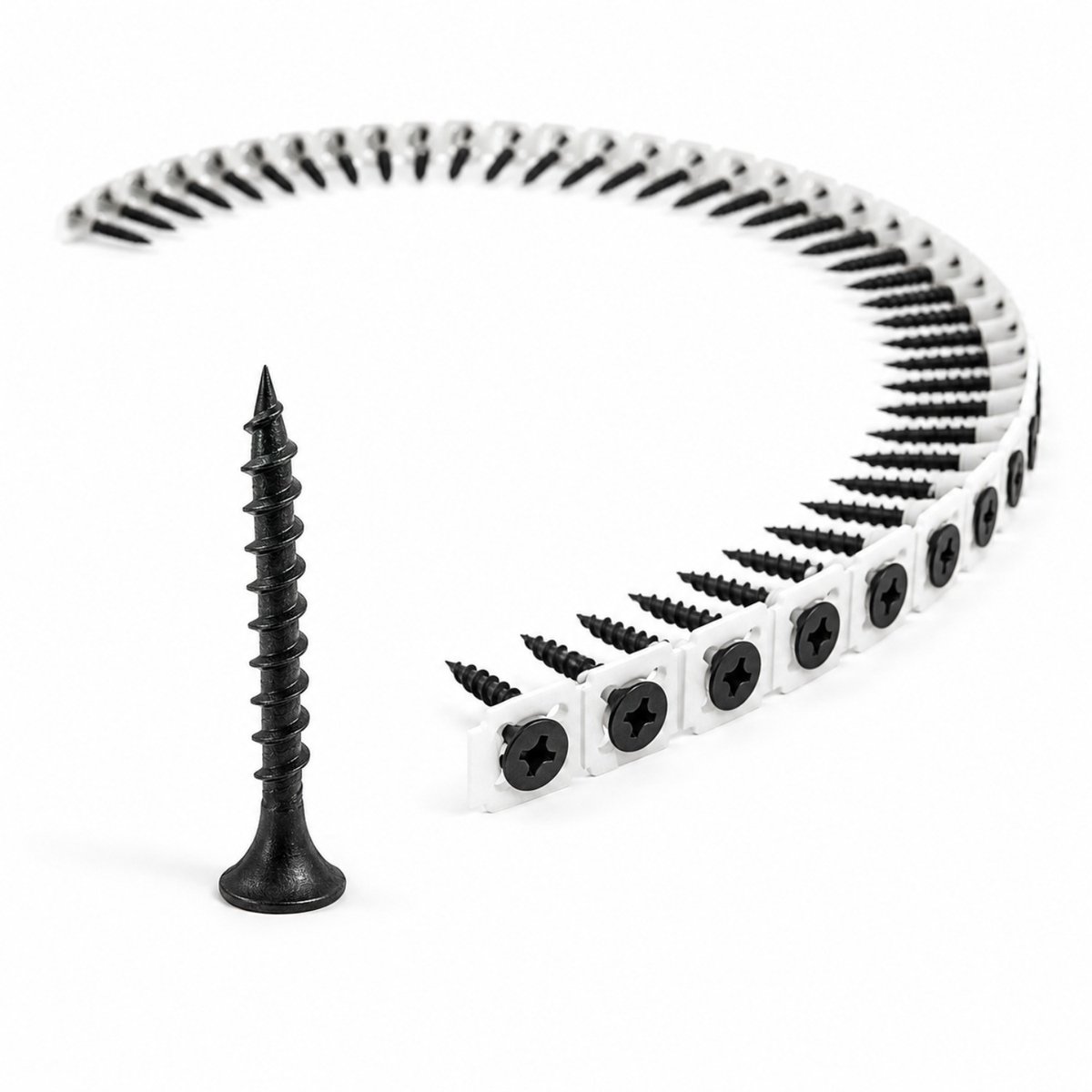 PARCO Gipsplaatschroeven op Band 3,9 x 55 mm – Grove Draad voor Gipsplaten op Hout – PH2 – 1000 Stuks