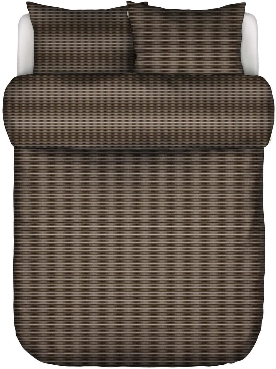 Marc O'Polo Aren Dekbedovertrek Walnut - Lits-Jumeaux XL – 260x200/220 cm