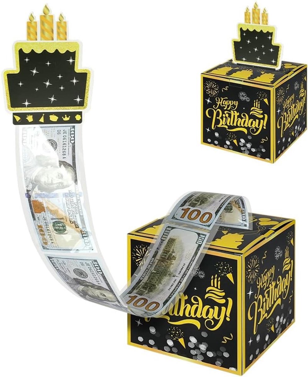 DIY Geldcadeau Verjaardag Surprises Doos voor Vrienden en Familie - Creatieve Verpakking voor Geldgeschenken en Verjaardagsgeschenken