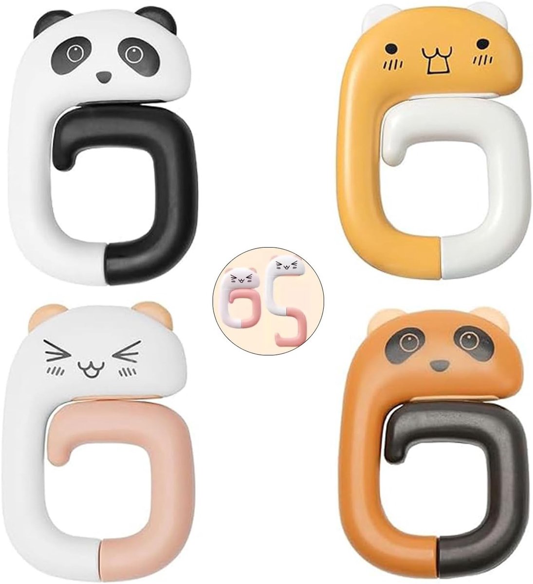 Vouwbare Tas Houders voor Tafel, 4 Stuks, Ideaal voor Kantoor, Restaurant en Bar, Handige Desk Hooks
