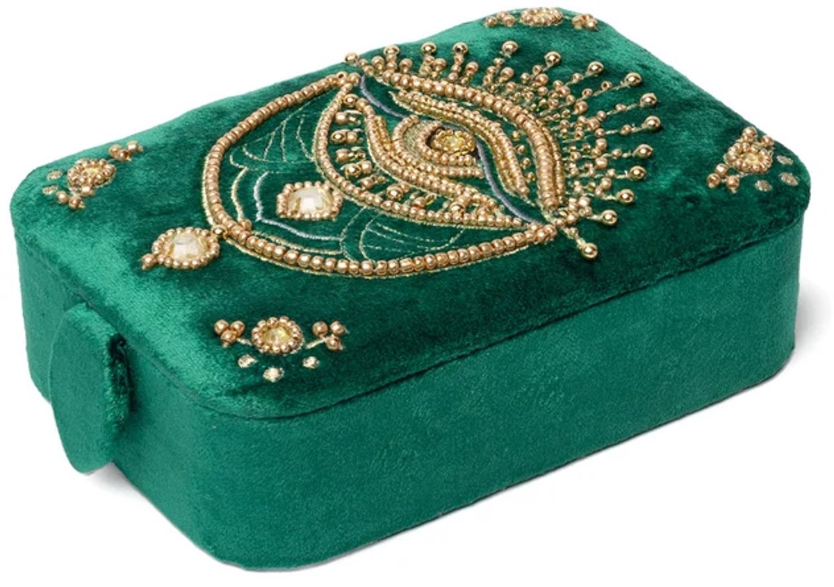 Sieraden- & Tarotdoos Fluweel met tarot oog