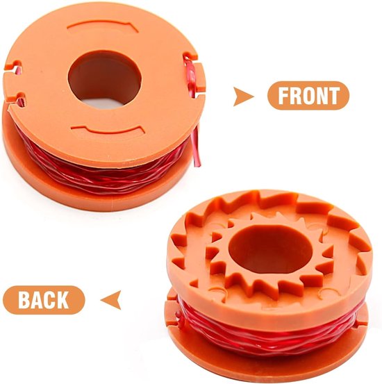 Trimmerdraad 3m/10ft 0.06inch Autofeed Vervangende Spoel voor Weed Eater, 6 Coils en 2 Caps, Geschikt voor Tuinonderhoud en Grasmaaien — afbeelding 2