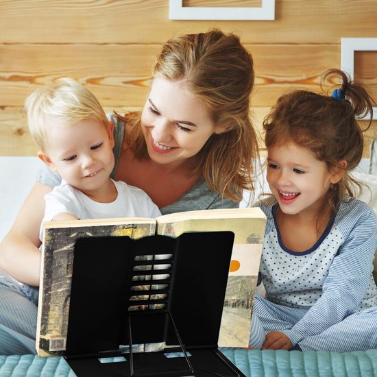 Multifunctionele boeksteun voor kinderen, verstelbare metalen boekensteun — afbeelding 2