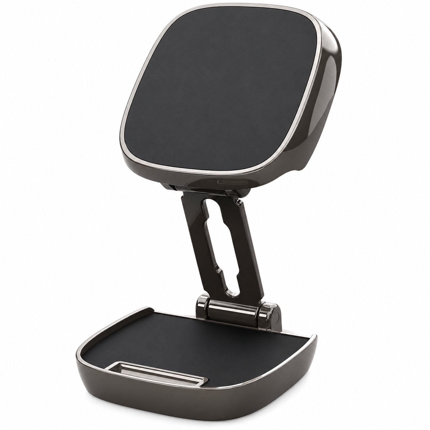 Telefoonhouders auto, magnetische telefoonhouder voor dashboard, zelfklevend, 360° draaibaar en inklapbaar, zinklegering, zwart