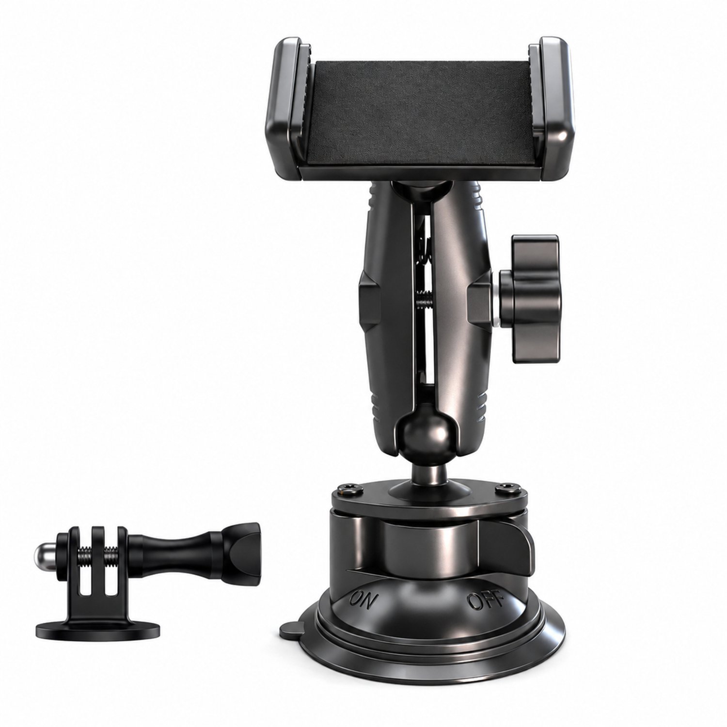 telefoonhouders auto set met zuignap verstelbare telefoonklem van 7 tot 9,5 cm voor dashboard of autoruit