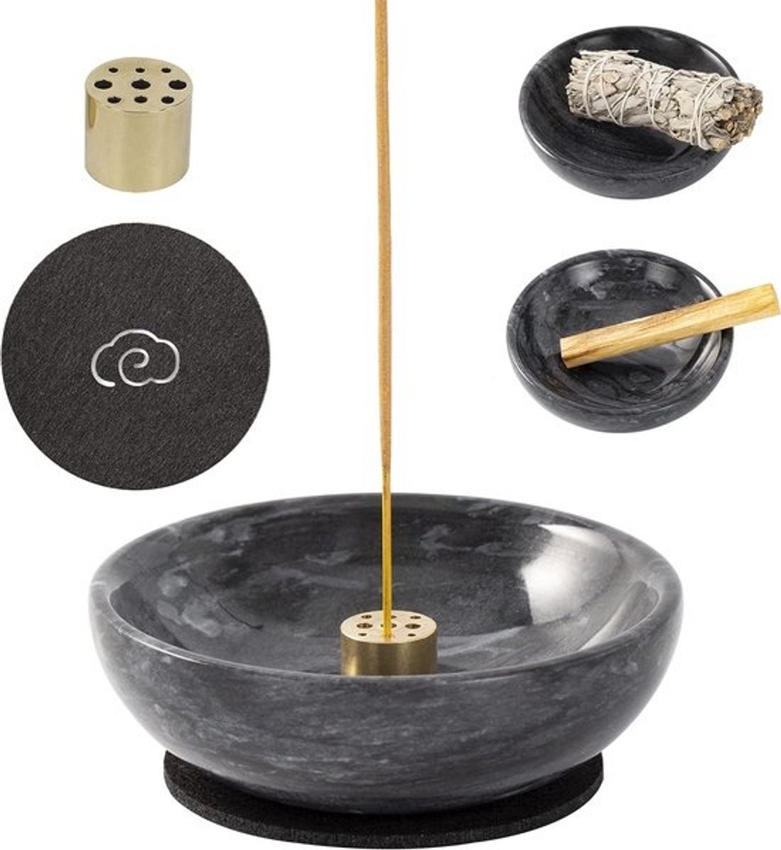 Multifunctionele Wierookhouder met 9 gaten voor Yoga en Meditatie