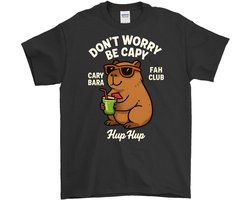 Capybara Shirt – Don't Worry Be Capy – Fan Club Outfit – Unisex T-Shirt voor Dames & Heren – Leuk Cadeau