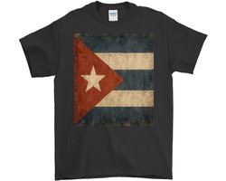 Cuba Shirt – Distressed Cubaanse Vlag – Casual Outfit – Unisex T-Shirt voor Dames & Heren – Origineel Cadeau
