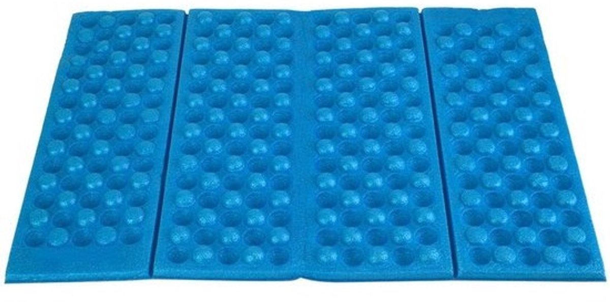 Dailygoody - Kussen Schuimmat - Opvouwbare Outdoor Campingmat - Waterdicht en Draagbaar - Blauw + Zwart - Zitkussen voor Kamperen - Voor Outdoor Activ...