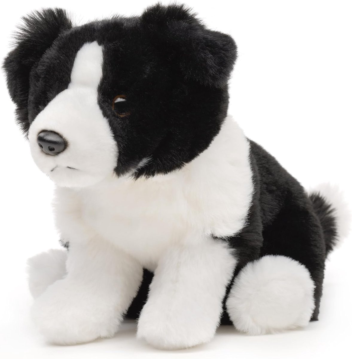 - Border Collie, zittend (zonder lijn) - 20 cm (hoogte) - pluche hond - pluche dier, knuffeldier