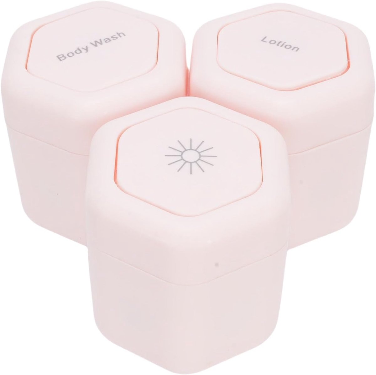 3 Pack Reiscontainers Huidverzorging, Magnetische Containers met Deksels, Lekbestendige Herhaalde Container voor Het Opslaan van Essentiële Reisartikelen