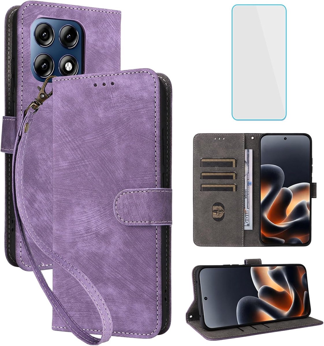 Hoesje Voor Motorola Moto Edge 70 Pro 5G Paars