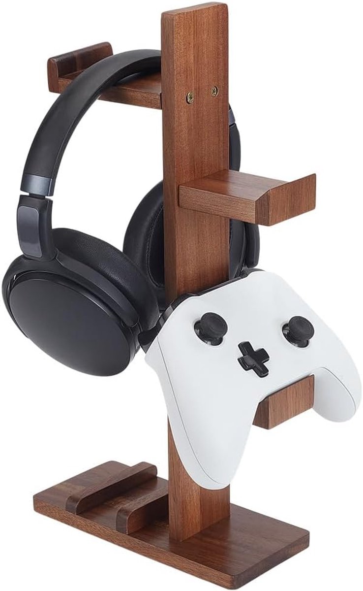 Hoofdtelefoonhouder en -stand met Opslag en Organisatie voor Gamers en Gamekamer Decoreerbaar