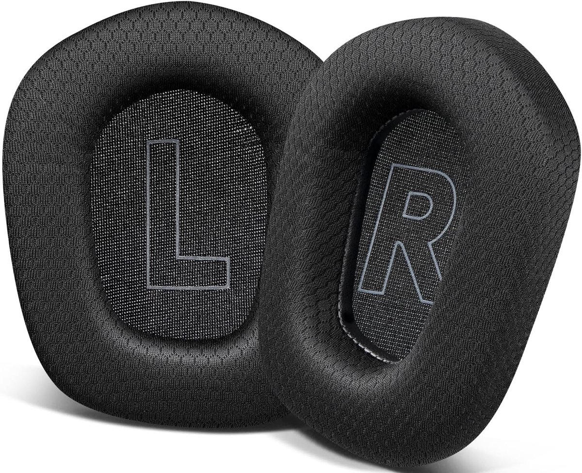 Professionele Vervangende Oorkussens voor Gaming Headsets, Duurzaam Mesh Stof en Isolerend Schuim - Geschikt voor Logitech G733 en G335 - Zwart