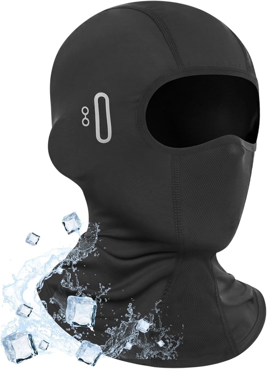 Ademend Koelend Stormmasker voor Fietsen en Motorrijden, UV Bescherming en Ruimte voor Zonnebril, Geschikt voor Mannen en Vrouwen