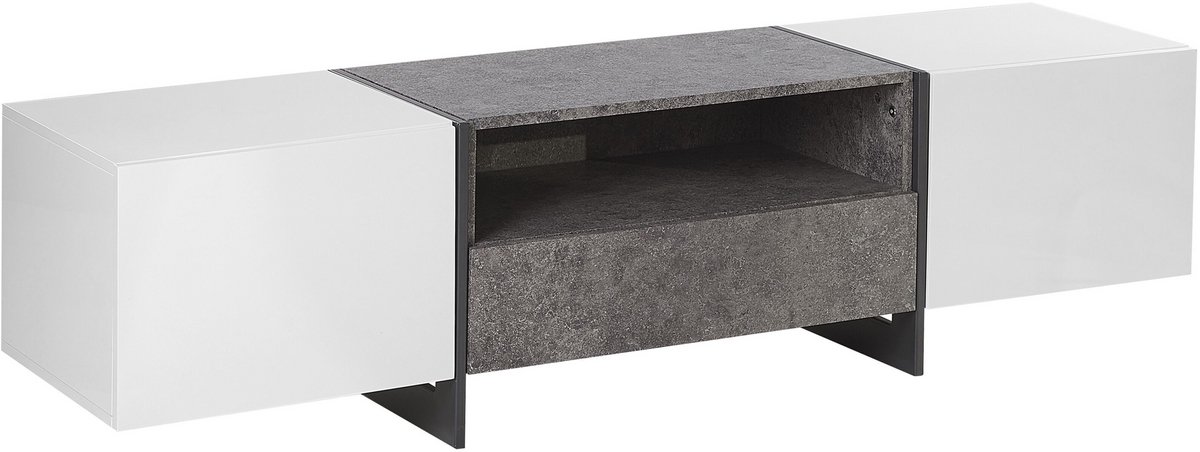 Beliani RUSSEL - TV-meubel - Grijs - MDF