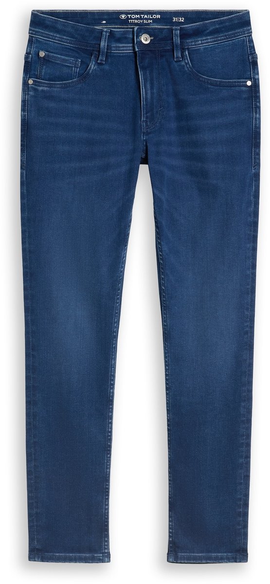 Tom Tailor - TTTROY SLIM-jeans - Maat 31/32 - mid stone bright blue denim