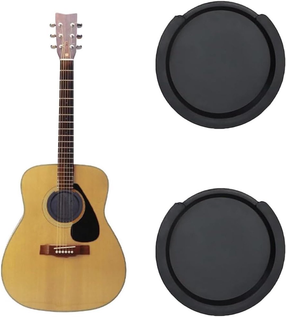 Gatafdekking voor Gitaar, Cover voor Akoestische Gitaar, Rubber Afdekking voor Akoestische Gitaar (zwart)