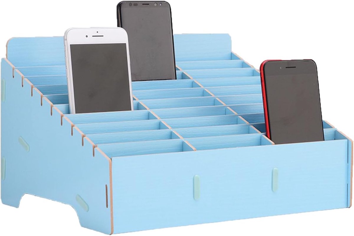 30 roosters mobiele telefoongarage voor school, mobiele telefoon opbergdoos, mobiele telefoon hotel opbergdoos, hout, multi-grid-opbergdoos voor mobiele telefoons, klaslokaal, kantoor, school