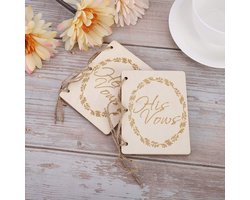 Huwelijksbelofteboeken Set van 2 met Zoom Touw voor Trouwen, Verjaardagen en Jubilea