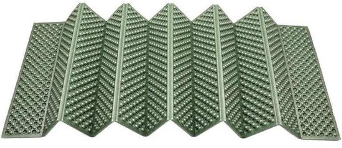 Kampeermatras Schuim - Opvouwbaar Slaapmatje - Buiten Ontspannen - Eierdoos Ontwerp - 180x60cm - Groen