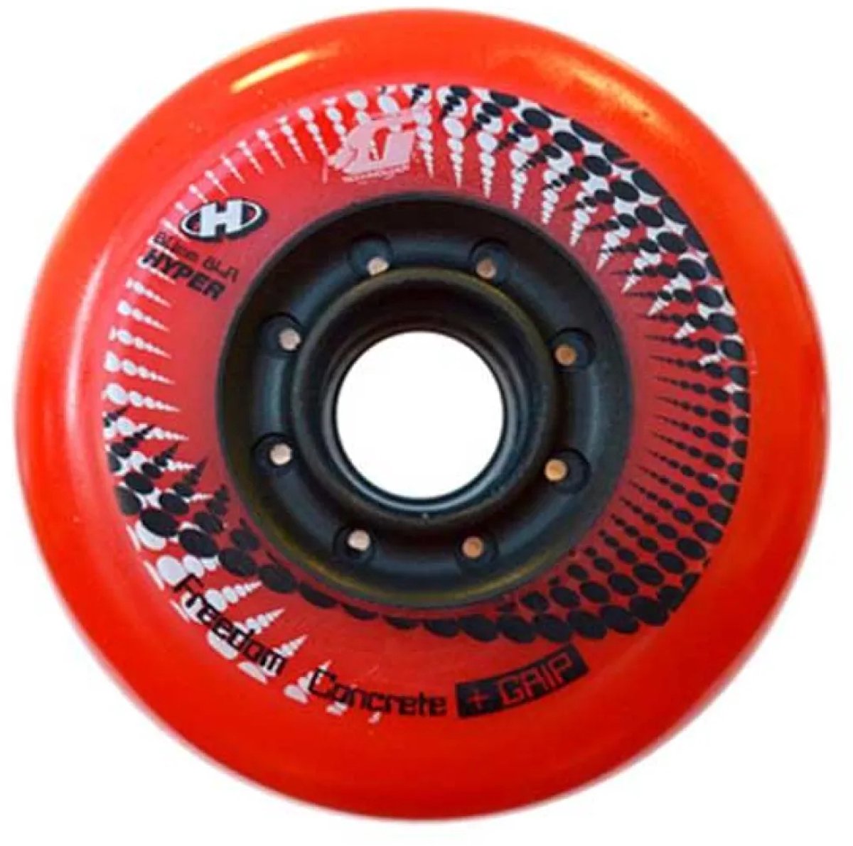 Hyper Wheels Concrete +g Schaatswielen Rood 76 mm / 84A