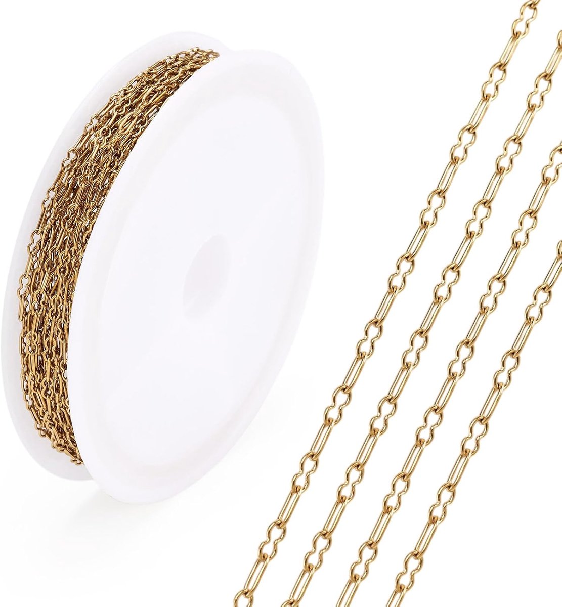 Kettingen Voor Sieraden Maken Metalen Paperclip Kettingen Gesoldeerd Gouden Ketting Ketting Voor Ketting Armband Diy Sieraden Maken