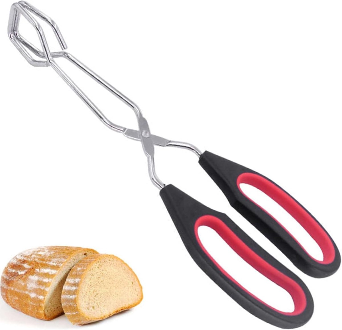 Kooktangen en Keukenschaar van RVS - 10 Inch Multifunctionele Keukenhulpmiddelen voor Snijden en Serveren