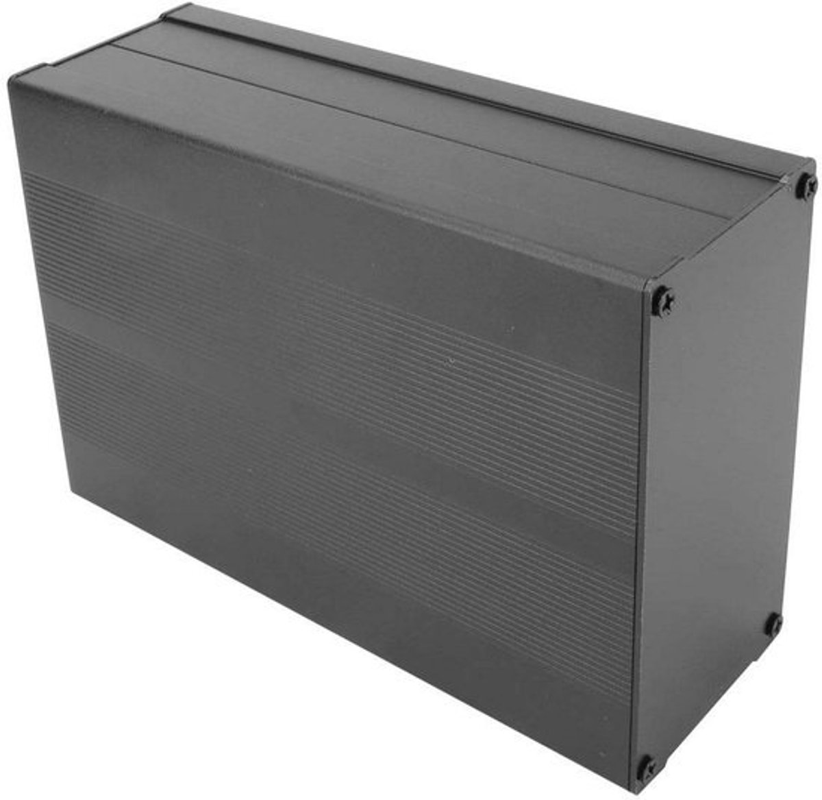 Aluminium Elektronica Behuizing Set (2x) - Koelbox voor Printplaat met Sleuven - 55x106x160mm