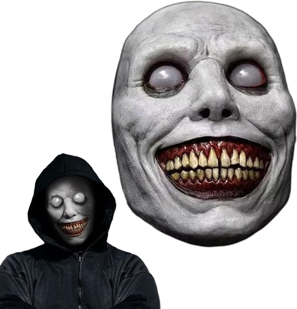 Halloween Scary Masker, Latex Horror-Gezichtsbedekking, Zacht en Niet-Toxisch, Griezelig Horror Masker, Realistische Halloween Vreselijk Masker voor Halloween Kostuum Party Rekwisieten