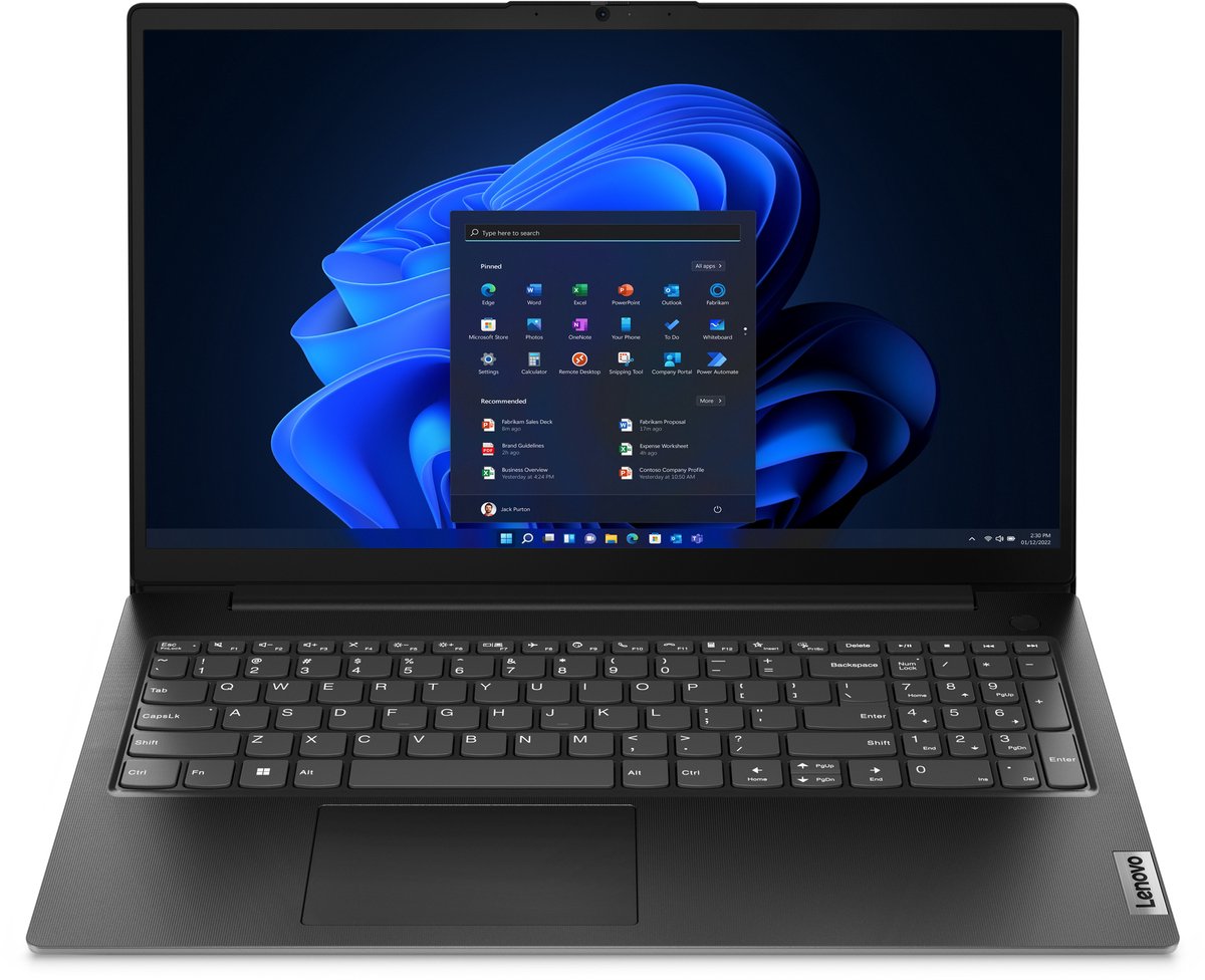 Lenovo V15 G4 AMN AMD Ryzen™ 5 7520U Laptop 39,6 cm (15.6") Full HD 16 GB LPDDR5-SDRAM 512 GB SSD Wi-Fi 6 (802.11ax) Windows 11 Pro Zwart Belgisch