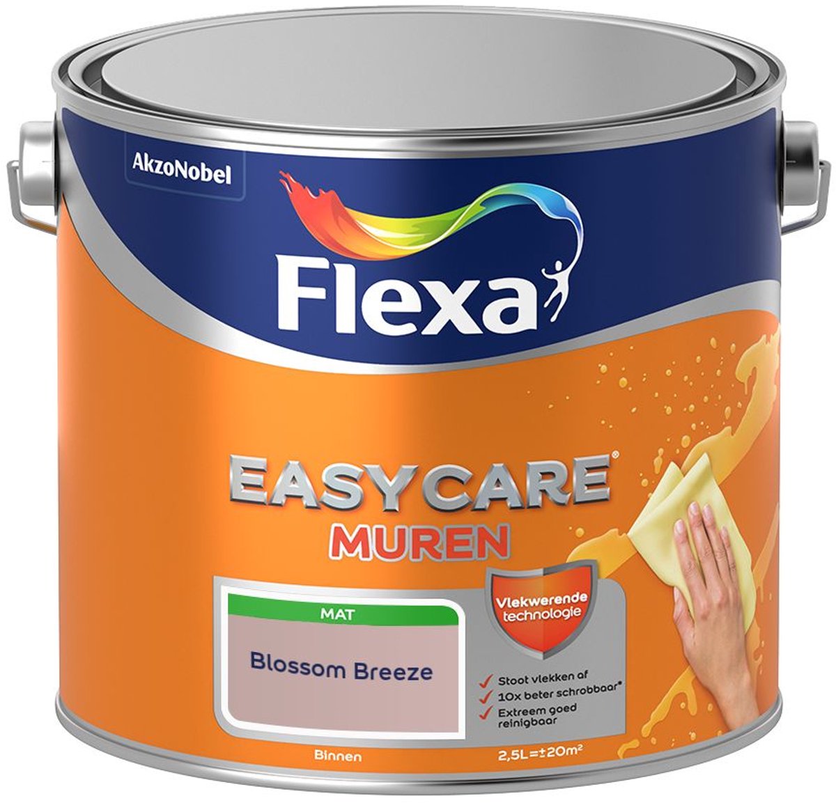 Flexa - Easycare Muren - Blossom Breeze - 2,5 L - Kleur Van Het Jaar 2027