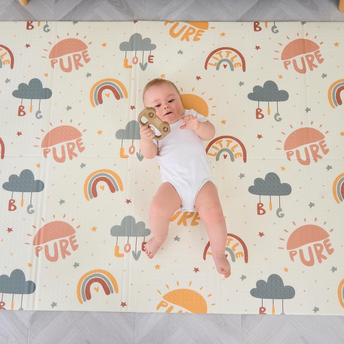 Speelmat 120x180x1cm XXL Baby Gym Play Mat - Speelkleed Baby - Baby Foam Mat - Omkeerbare Opvouwbare Schuimrubberen Vloermat - Baby Speeltapijt - Geboortecadeau - Kruipmat Baby - Tummy Time