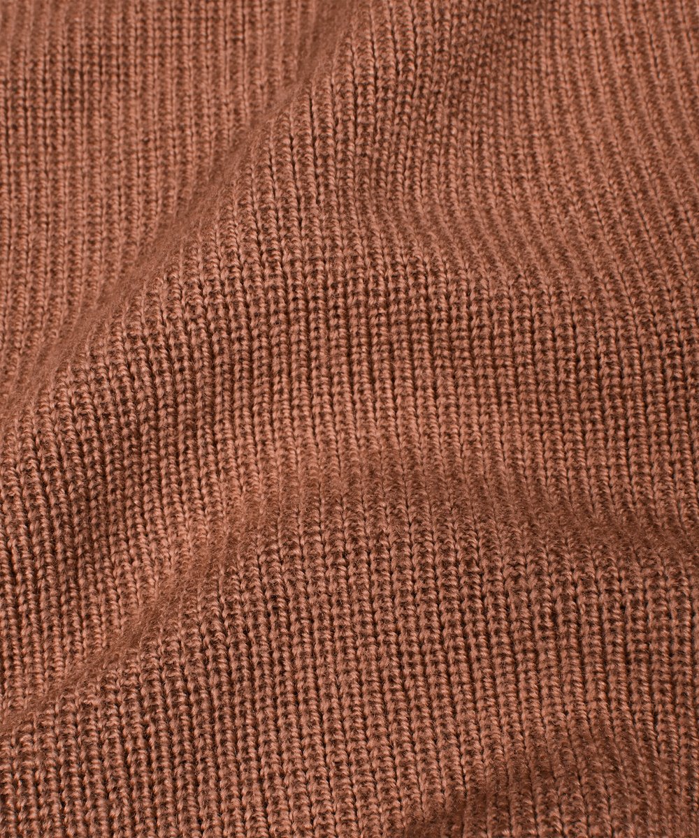 FALKE Scarf Half-Cardigan Merino sneldrogend warm wol wintersjaal unisex bruin - maat ONESIZE
