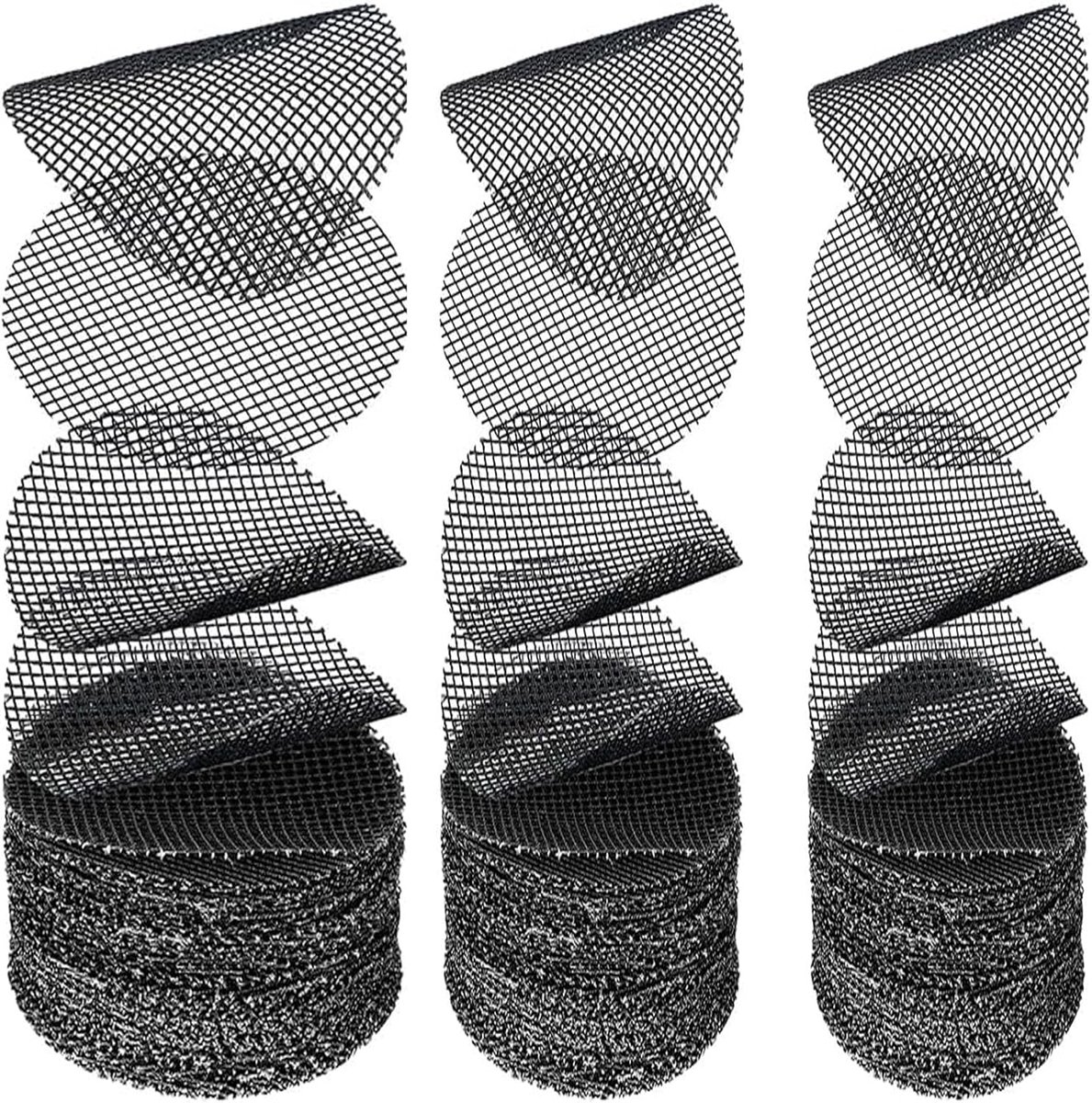 150 stuks bloempotrooster, kunststof rooster, bonsai-accessoires, bloempot, drainagerooster, rond bloempotrooster, tuinwerk, bloempotgatrooster voor bonsai-potten, voorkomt bodemerosie