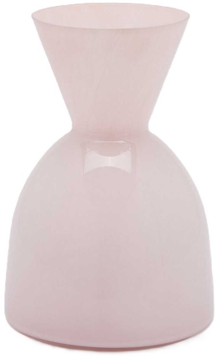 EDG - Vaas- Glas - roze - D23 x H32 cm - Opening 13,5 cm