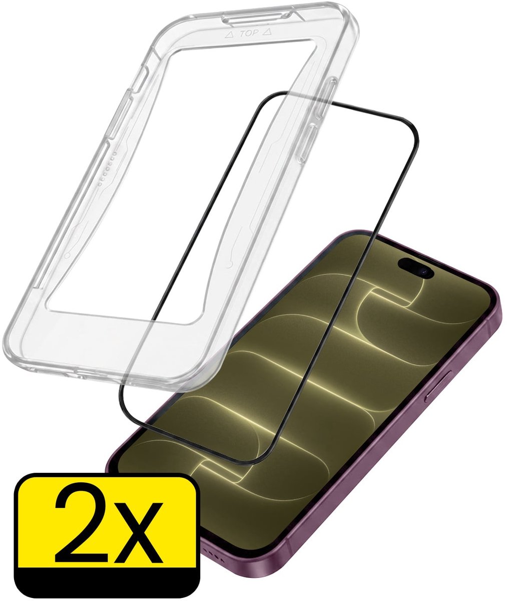 Screenprotector - Geschikt voor Apple iPhone 18 Pro - 2 Stuks - Met Installatie Kit - Beschermglas - Gehard Glas - Tempered Glass - Screen Protector