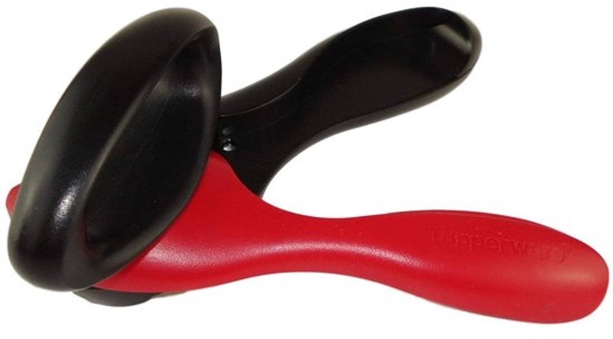 Keukenhulp blikopener zwart-rood D159-bussen openen met gemak.